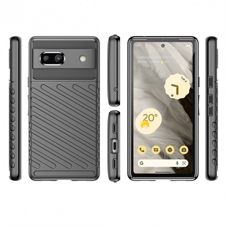 Чехол-накладка Thunder Series для Google Pixel 7a (черный)
