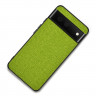 Чехол с тканевой текстурой PC+TPU для Google Pixel 7a (зеленый)