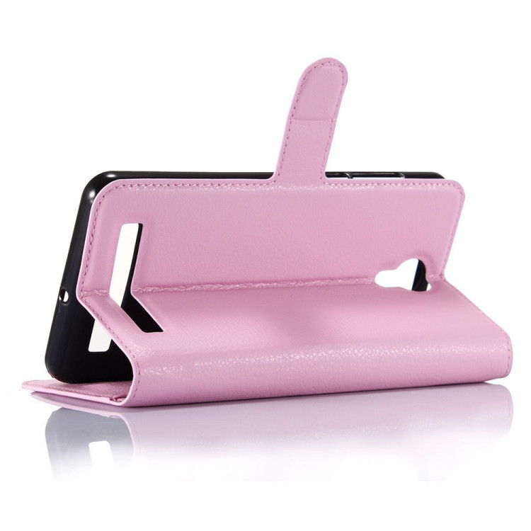 Чехол с визитницей для DOOGEE X7 Pro (розовый)