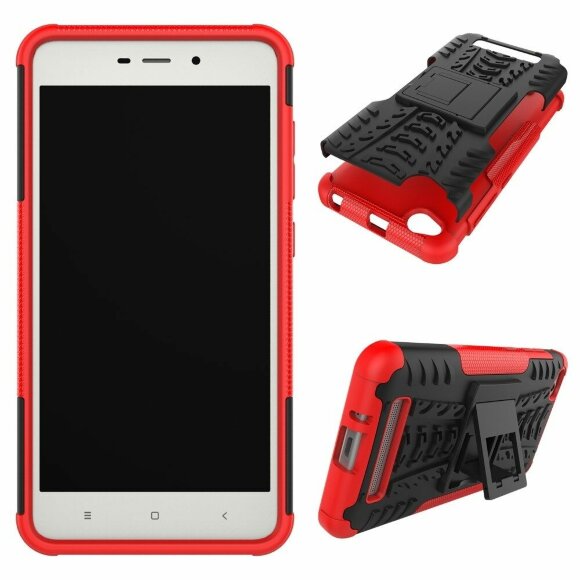 Чехол Hybrid Armor для Xiaomi Redmi 4A (черный + красный) Чехол Hybrid Armor для Xiaomi Redmi 4A (черный + красный)