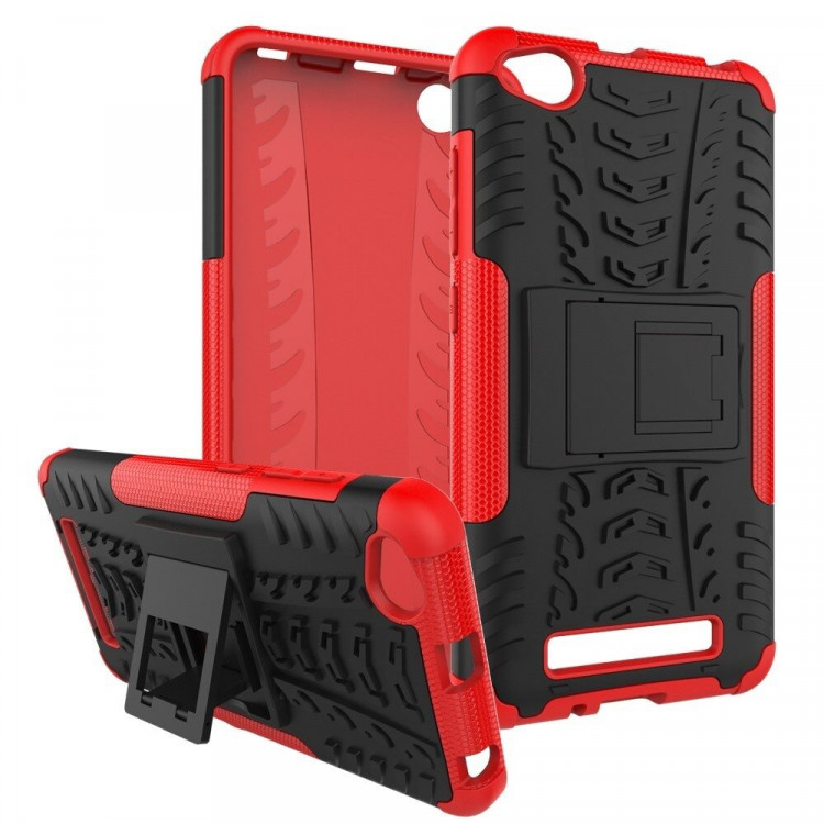 Чехол Hybrid Armor для Xiaomi Redmi 4A (черный + красный)