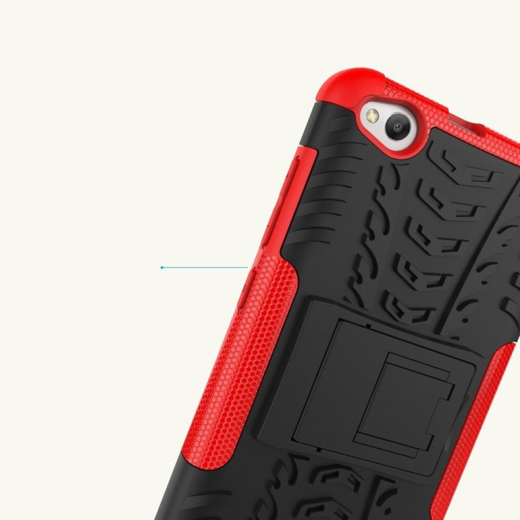Чехол Hybrid Armor для Xiaomi Redmi 4A (черный + красный)