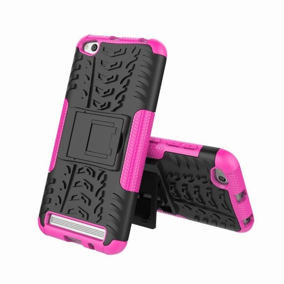 Чехол Hybrid Armor для Xiaomi Redmi 5A (черный + розовый) Чехол Hybrid Armor для Xiaomi Redmi 5A (черный + розовый)