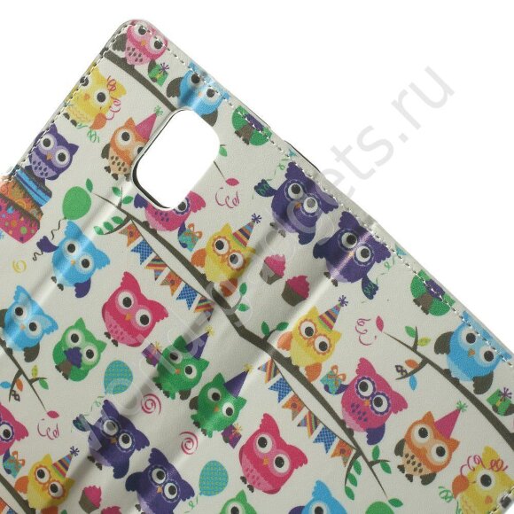 Чехол для Samsung Galaxy Note 4 (Совы)