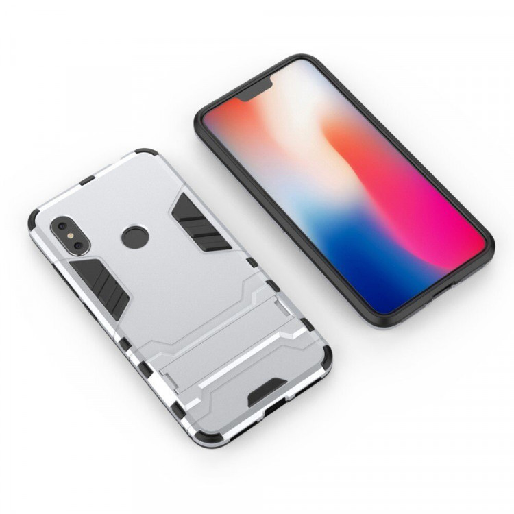 Чехол Duty Armor для Xiaomi Redmi Note 6 Pro (серебряный)