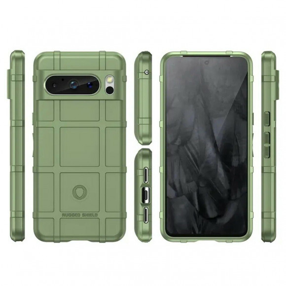 Чехол-накладка Shock-proof для Google Pixel 8 Pro (темно-зеленый)