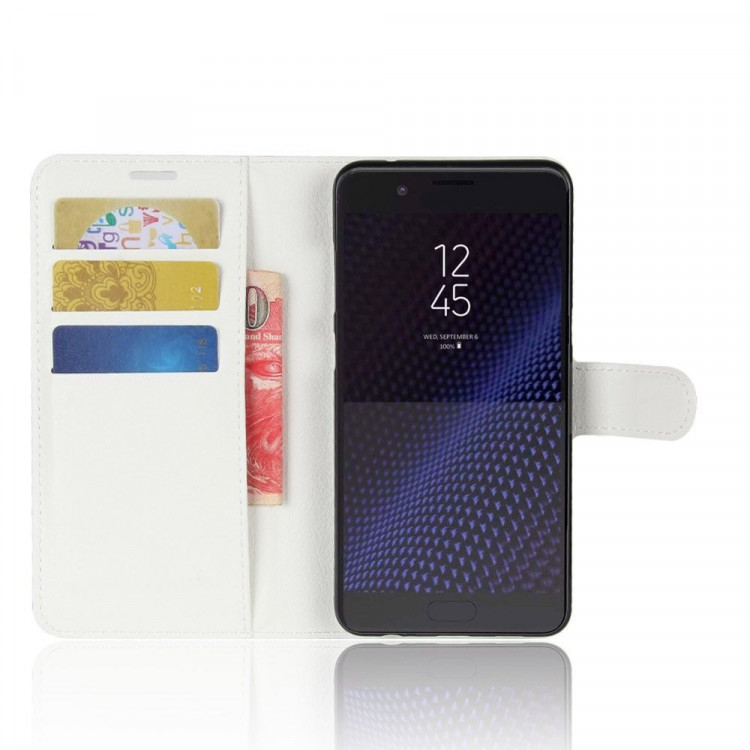 Чехол с визитницей для Samsung Galaxy C10 (белый)