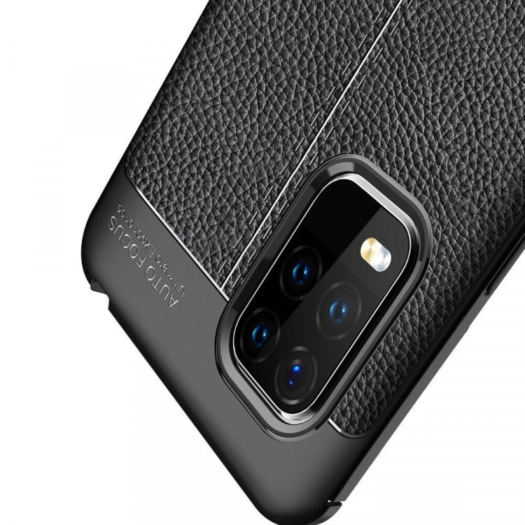 Чехол-накладка Litchi Grain для Xiaomi Mi 10 Youth 5G / Xiaomi Mi 10 Lite 5G (черный)