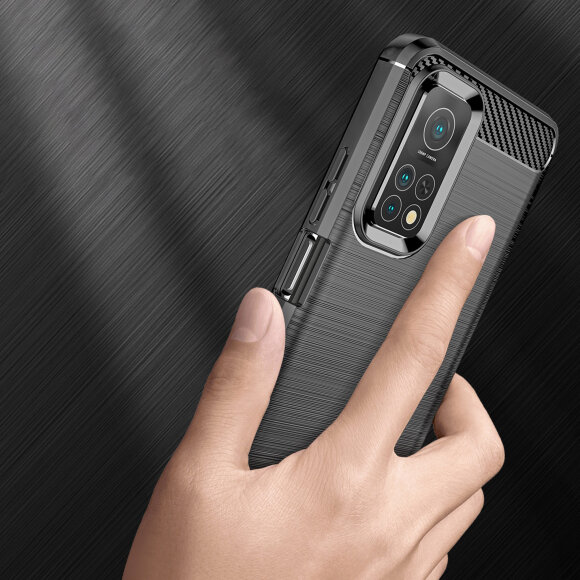 Чехол-накладка Carbon Fibre для Xiaomi Mi 10T 5G / Mi 10T Pro 5G / Redmi K30S (черный) Чехол-накладка Carbon Fibre для Xiaomi Mi 10T 5G / Mi 10T Pro 5G / Redmi K30S (черный)