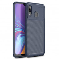 Чехол-накладка Resistant Carbon для Samsung Galaxy A30 / Galaxy A20 (темно-синий) Чехол-накладка Resistant Carbon для Samsung Galaxy A30 / Galaxy A20 (темно-синий)