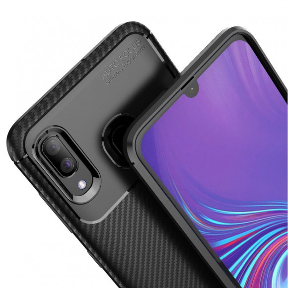 Чехол-накладка Resistant Carbon для Samsung Galaxy A30 / Galaxy A20 (темно-синий) Чехол-накладка Resistant Carbon для Samsung Galaxy A30 / Galaxy A20 (темно-синий)