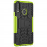 Чехол Hybrid Armor для Samsung Galaxy A20s (черный + зеленый)