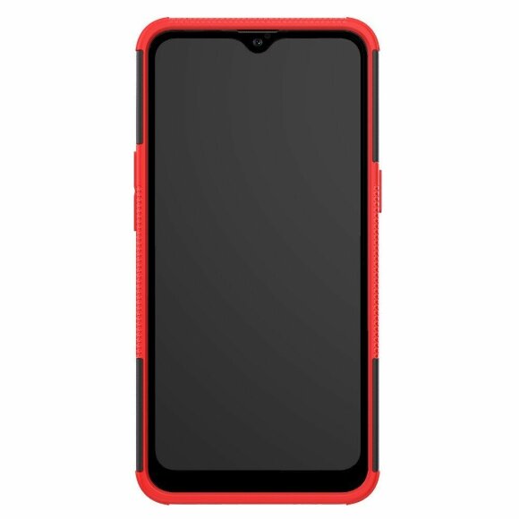 Чехол Hybrid Armor для Samsung Galaxy A10s (черный + красный)