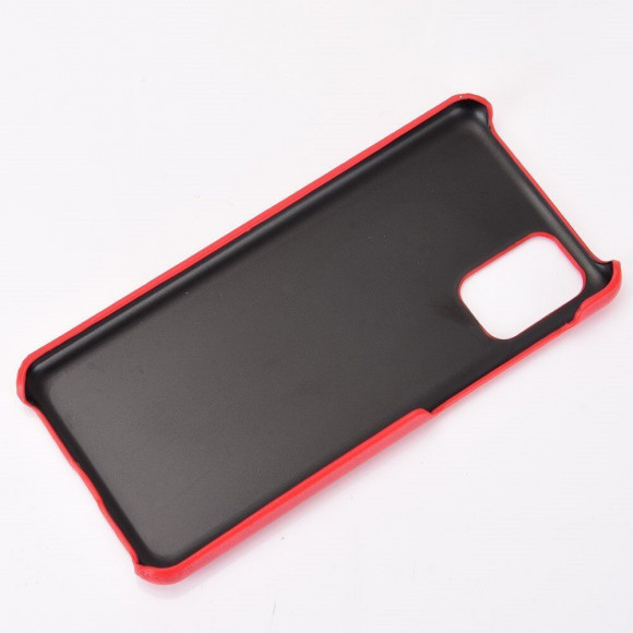 Кожаная накладка-чехол для Samsung Galaxy M31s (красный)