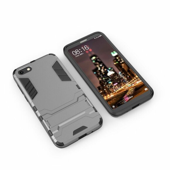 Чехол Duty Armor для Huawei Y5 Prime (2018) / Y5 lite (2018) / Huawei Honor 7A (DUA-L22) Российская версия (серый)