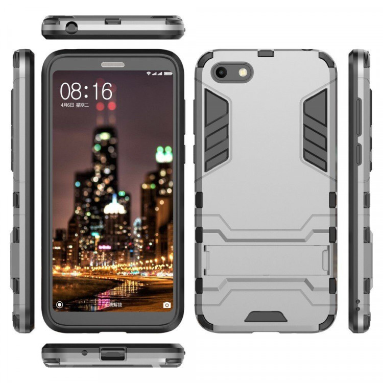 Чехол Duty Armor для Huawei Y5 Prime (2018) / Y5 lite (2018) / Huawei Honor 7A (DUA-L22) Российская версия (серый)