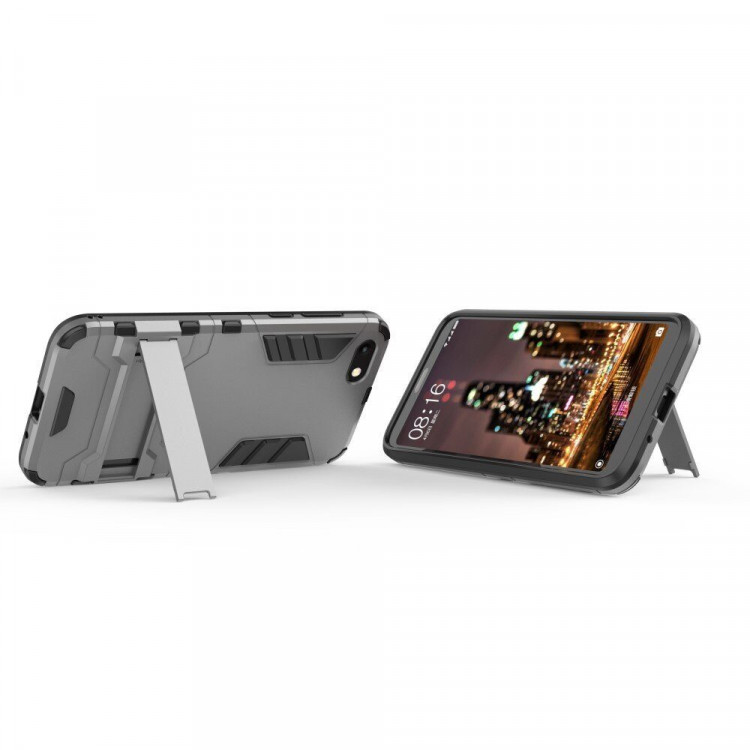 Чехол Duty Armor для Huawei Y5 Prime (2018) / Y5 lite (2018) / Huawei Honor 7A (DUA-L22) Российская версия (серый)