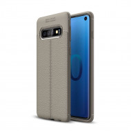 Чехол-накладка Litchi Grain для Samsung Galaxy S10 (серый) Чехол-накладка Litchi Grain для Samsung Galaxy S10 (серый)