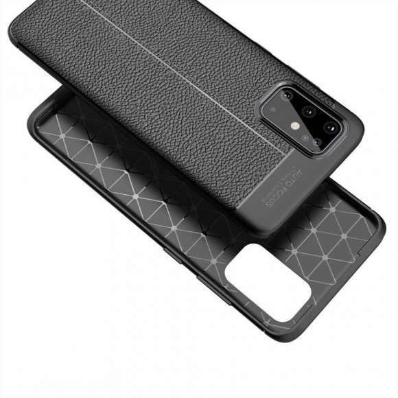 Чехол-накладка Litchi Grain для Samsung Galaxy S20+ (Plus) (темно-синий) Чехол-накладка Litchi Grain для Samsung Galaxy S20+ (Plus) (темно-синий)