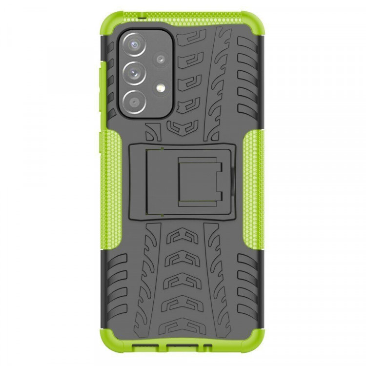 Чехол Hybrid Armor для Samsung Galaxy A33 5G (черный + зеленый)
