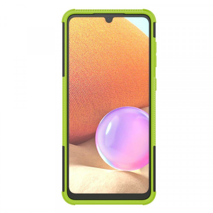 Чехол Hybrid Armor для Samsung Galaxy A33 5G (черный + зеленый)
