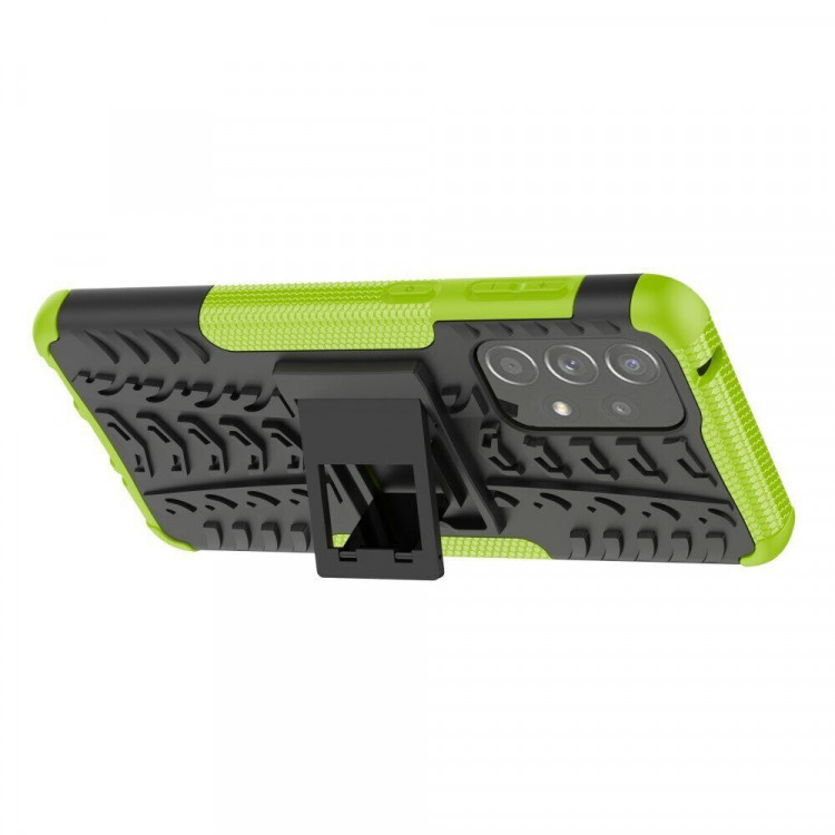 Чехол Hybrid Armor для Samsung Galaxy A33 5G (черный + зеленый)