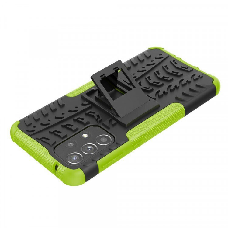 Чехол Hybrid Armor для Samsung Galaxy A33 5G (черный + зеленый)