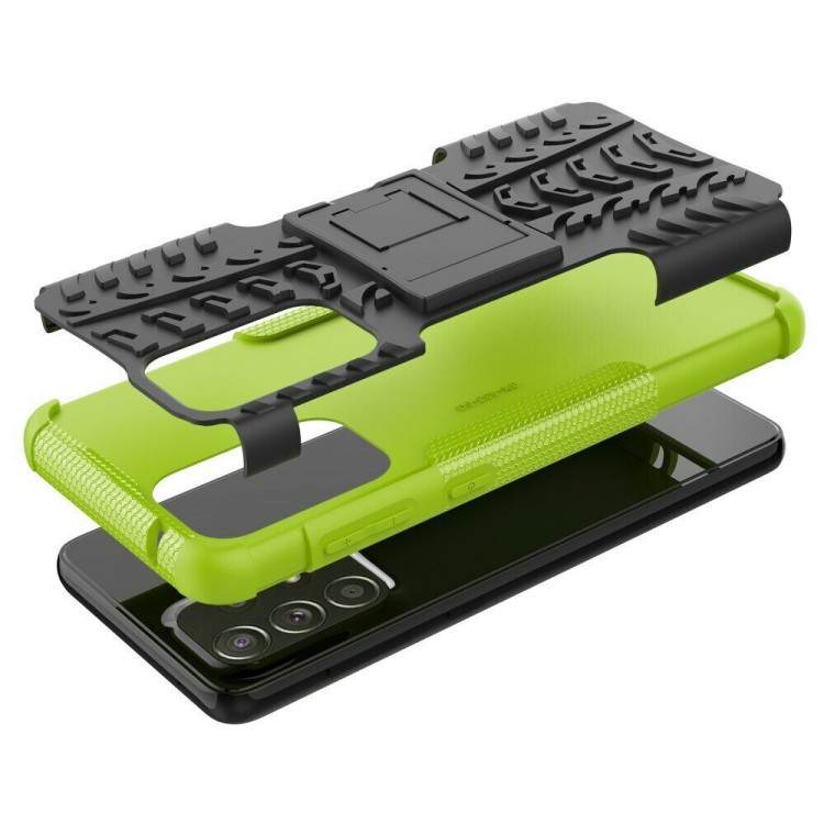 Чехол Hybrid Armor для Samsung Galaxy A33 5G (черный + зеленый)