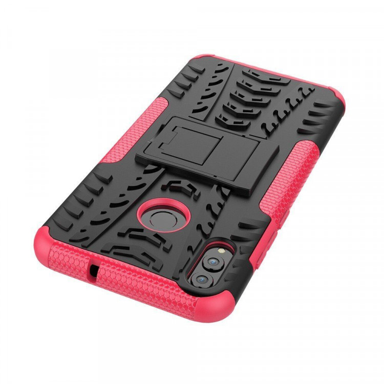 Чехол Hybrid Armor для Huawei Honor 8X (черный + розовый)