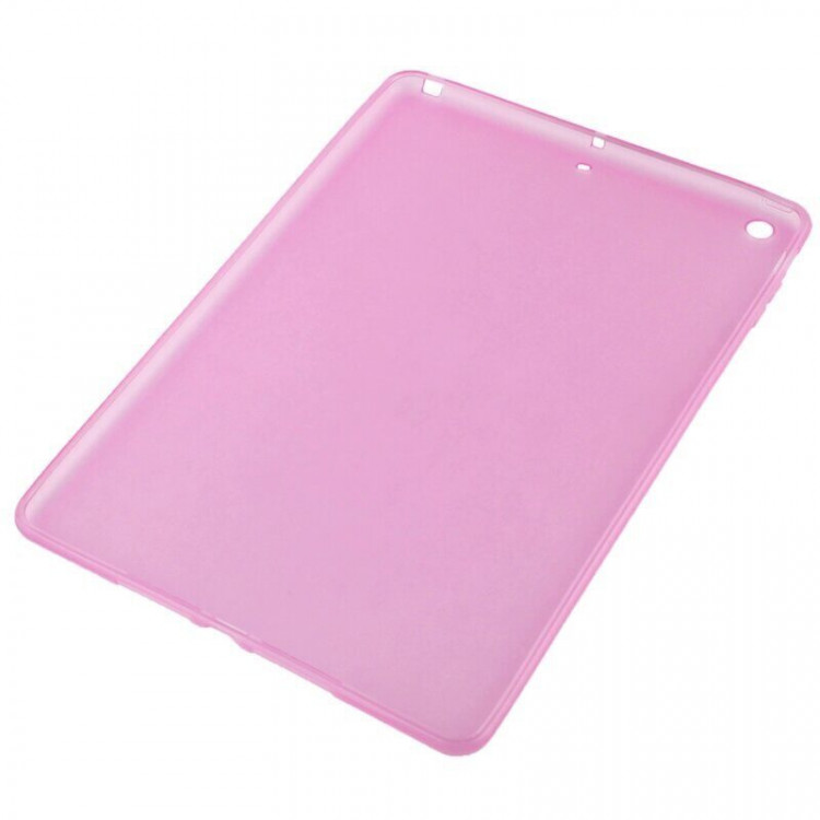 Прозрачный чехол из мягкого пластика для iPad Air 2 (фиолетовый)