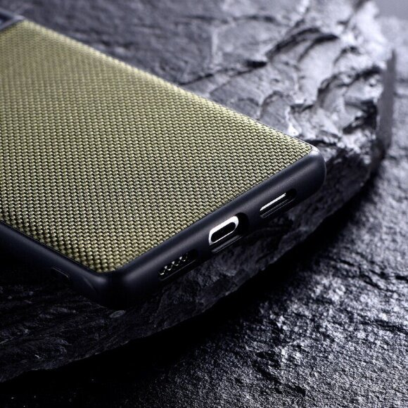 Чехол с текстурой нейлона для Google Pixel 7 Pro (серый)