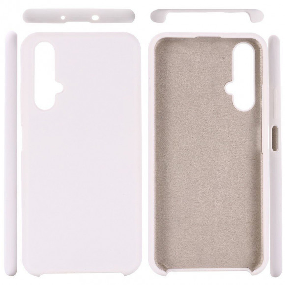 Силиконовый чехол Mobile Shell для Huawei nova 5T / Honor 20 (белый)