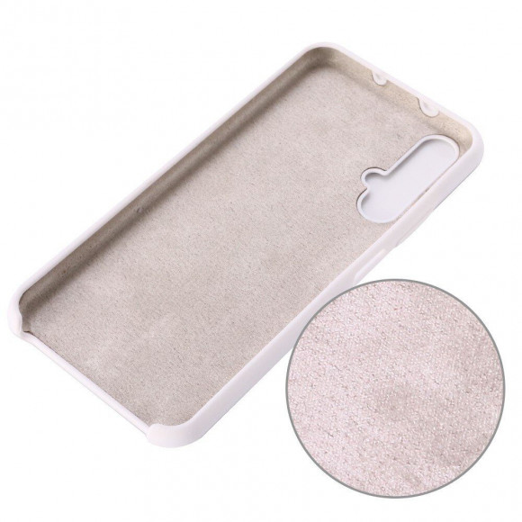 Силиконовый чехол Mobile Shell для Huawei nova 5T / Honor 20 (белый)