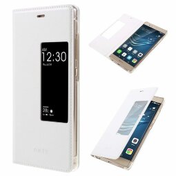 Чехол с окном Wake UP / Sleep для Huawei P9 (белый)