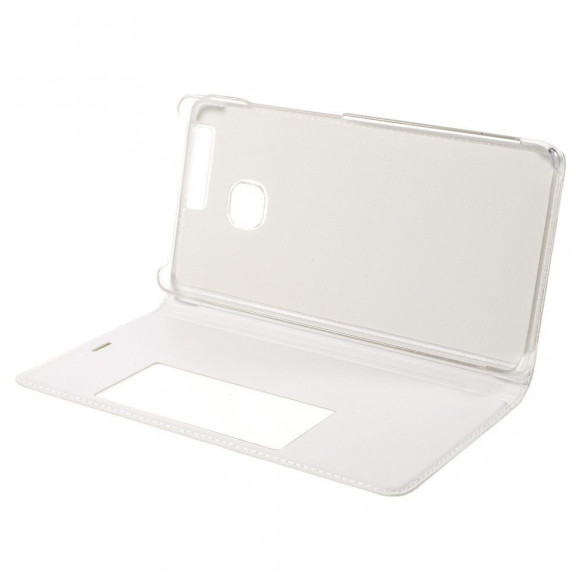 Чехол с окном Wake UP / Sleep для Huawei P9 (белый) Чехол с окном Wake UP / Sleep для Huawei P9 (белый)