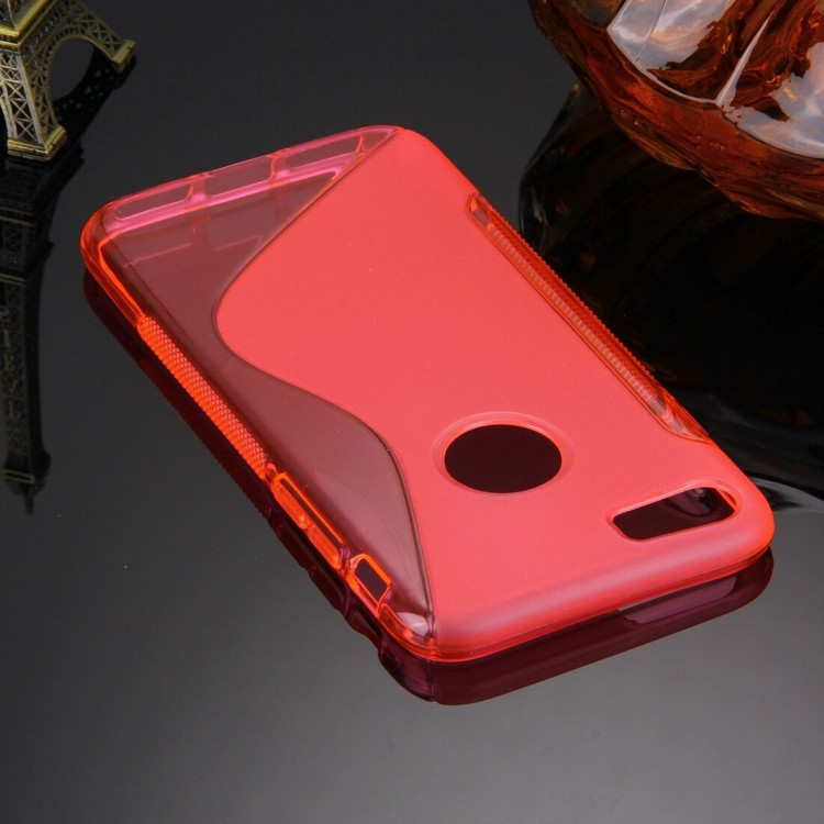 Нескользящий чехол для iPhone 7 / iPhone 8 (малиновый)