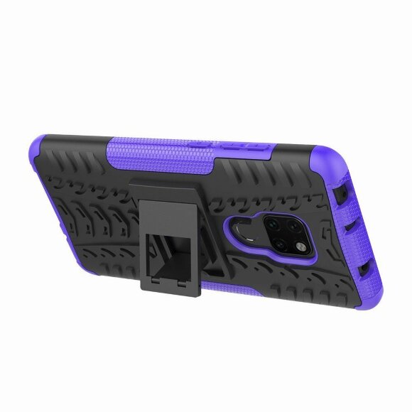 Чехол Hybrid Armor для Huawei Mate 20 (черный + фиолетовый)