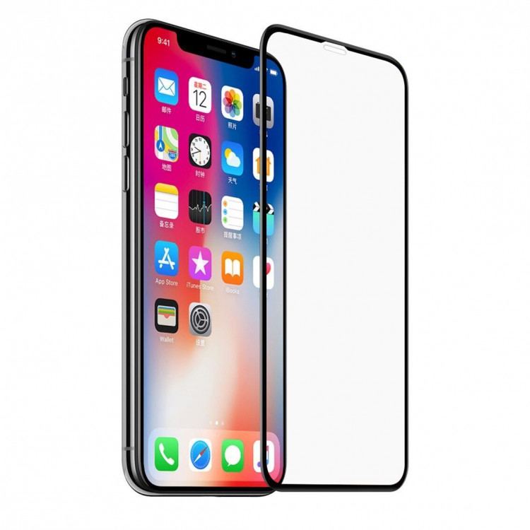 Защитное стекло FULL 3D для iPhone X / ХS / iPhone 11 Pro (черный)