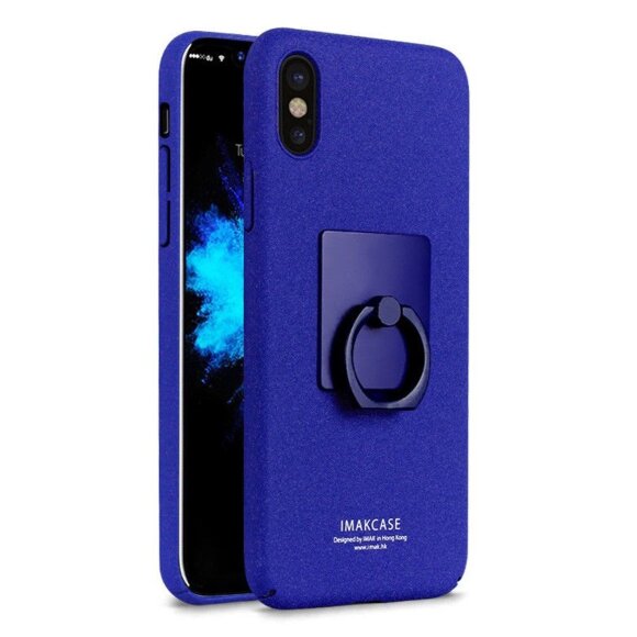 Чехол iMak Finger для iPhone X / ХS (голубой)