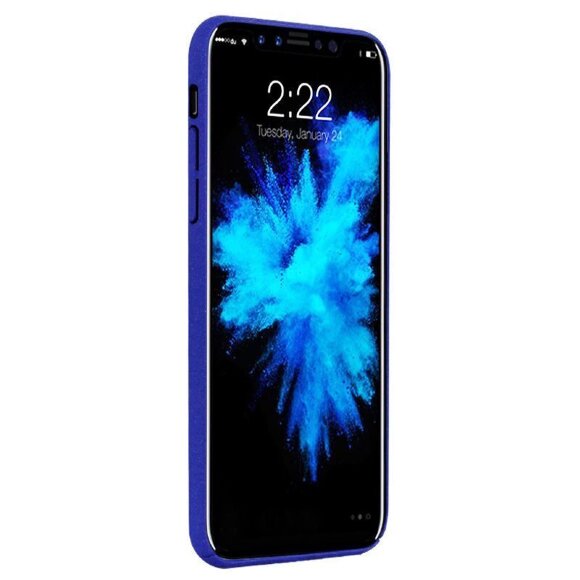 Чехол iMak Finger для iPhone X / ХS (голубой)