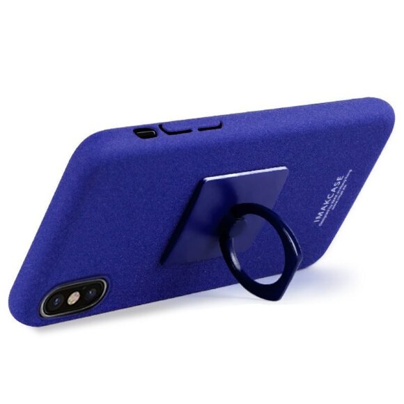 Чехол iMak Finger для iPhone X / ХS (голубой)
