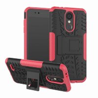 Чехол Hybrid Armor для LG K8 (2018) / K9 (черный + розовый)