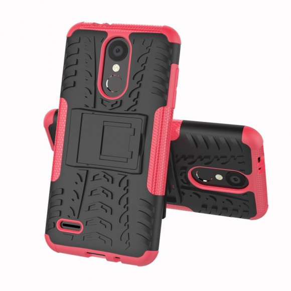 Чехол Hybrid Armor для LG K8 (2018) / K9 (черный + розовый)