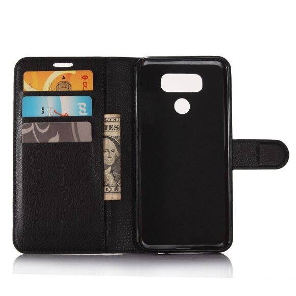 Чехол с визитницей для LG G6 (черный) Чехол с визитницей для LG G6 (черный)