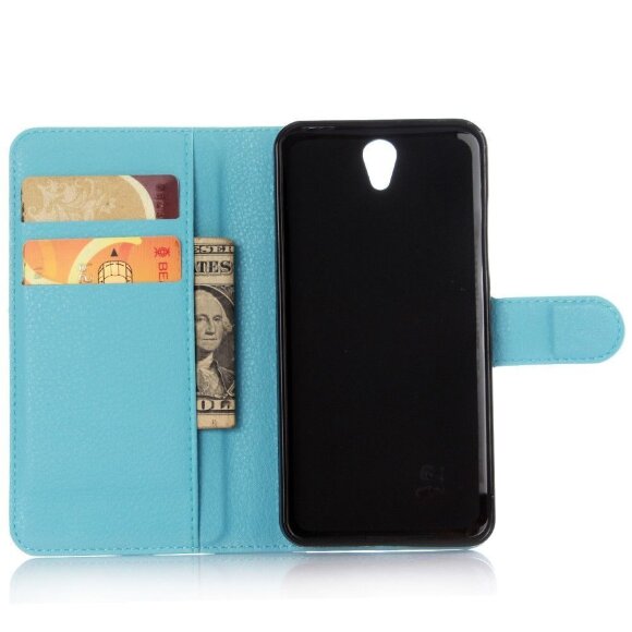 Чехол с визитницей для Lenovo Vibe S1 (голубой)