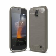 Чехол-накладка Carbon Fibre для Nokia 1 (серый)