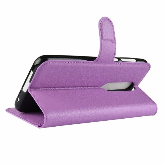 Чехол с визитницей для Nokia 6.1 Plus / X6 (2018) (фиолетовый)