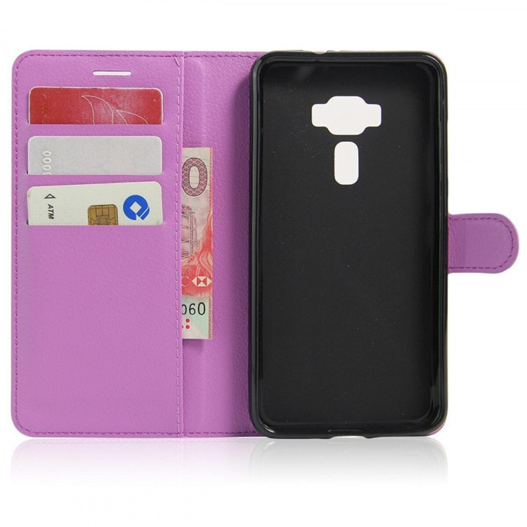 Чехол с визитницей для ASUS Zenfone 3 Deluxe ZS570KL (фиолетовый)