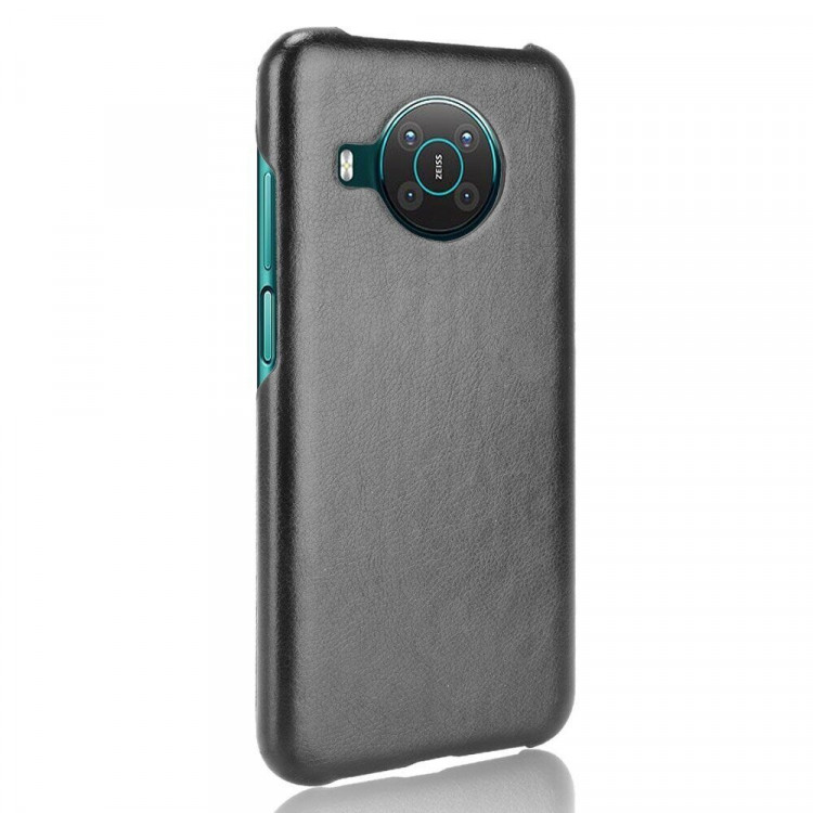 Кожаная накладка-чехол для Nokia X10 / Nokia X20 (черный)