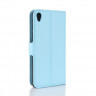 Чехол с визитницей для Sony Xperia XA1 Plus (голубой)